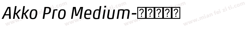 Akko Pro Medium字体转换